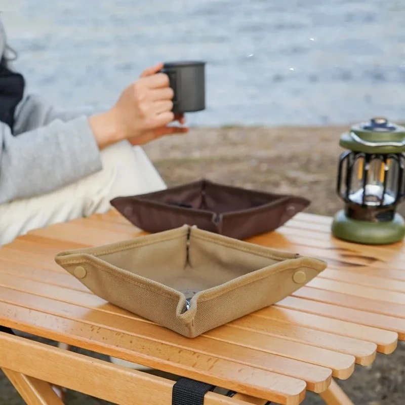 Outdoor Camping Table With Storage - 캠핑 수납 트레이 가정용 여행용 수납함