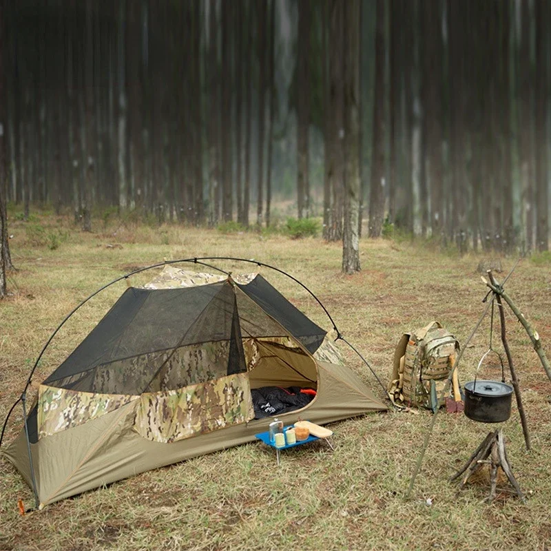 Outdoor Camping Solo - 1인용 전술 텐트 - 방수 및