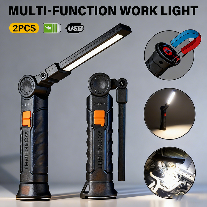 Outdoor Camping Lampe - 휴대용 COB LED 손전등 USB 충전식
