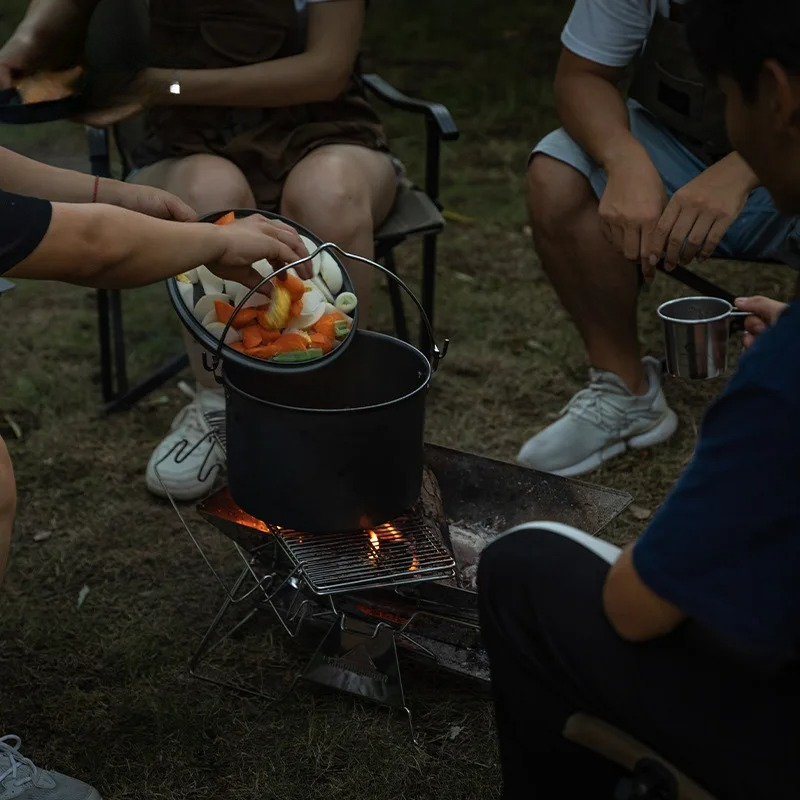 Outdoor Camping Grill - CAMPINGMOON 스테인레스 스틸 접이식 휴대용 바베큐