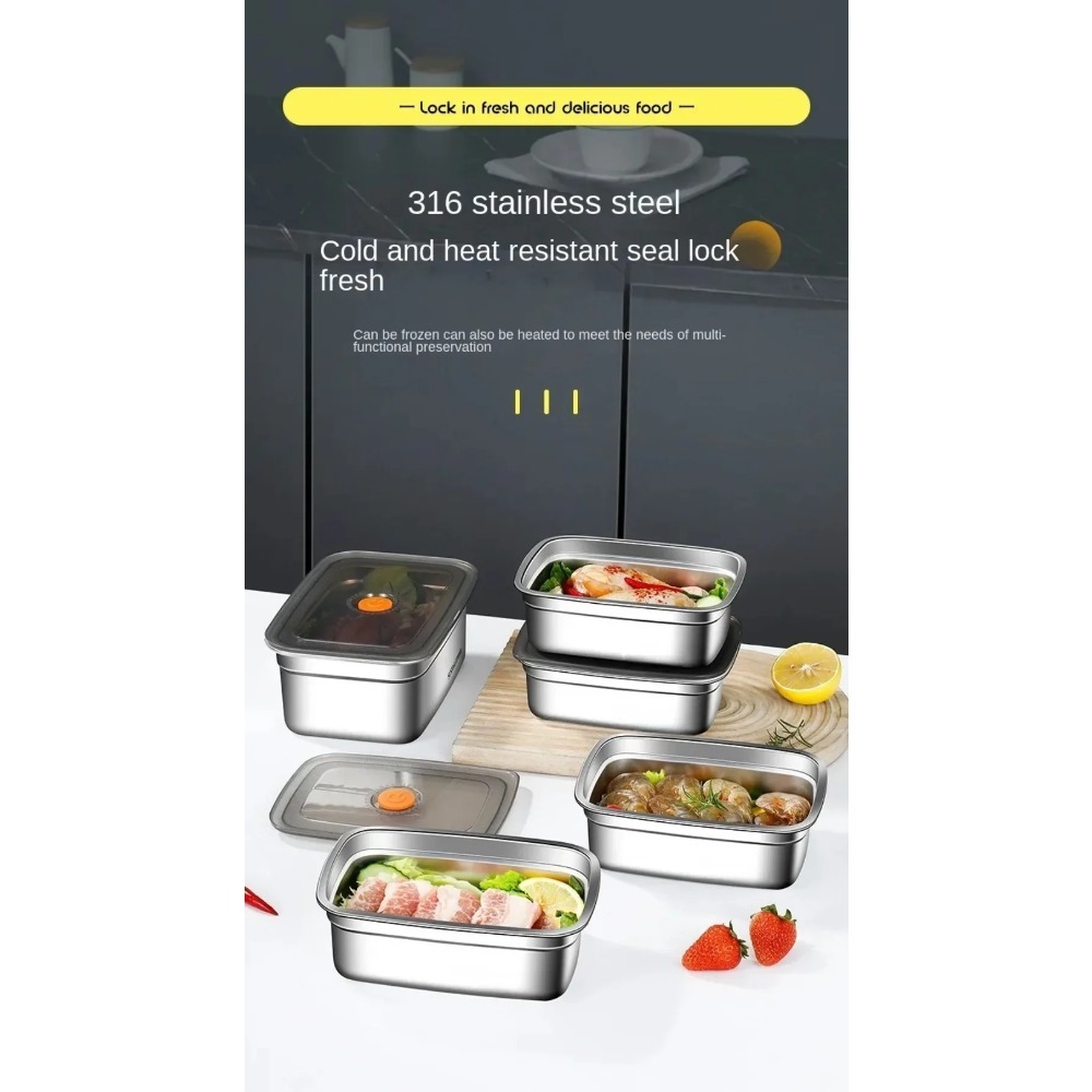 Outdoor Camping Fridge - 고품질 스테인리스 스틸 캠핑 도시락 밀폐형