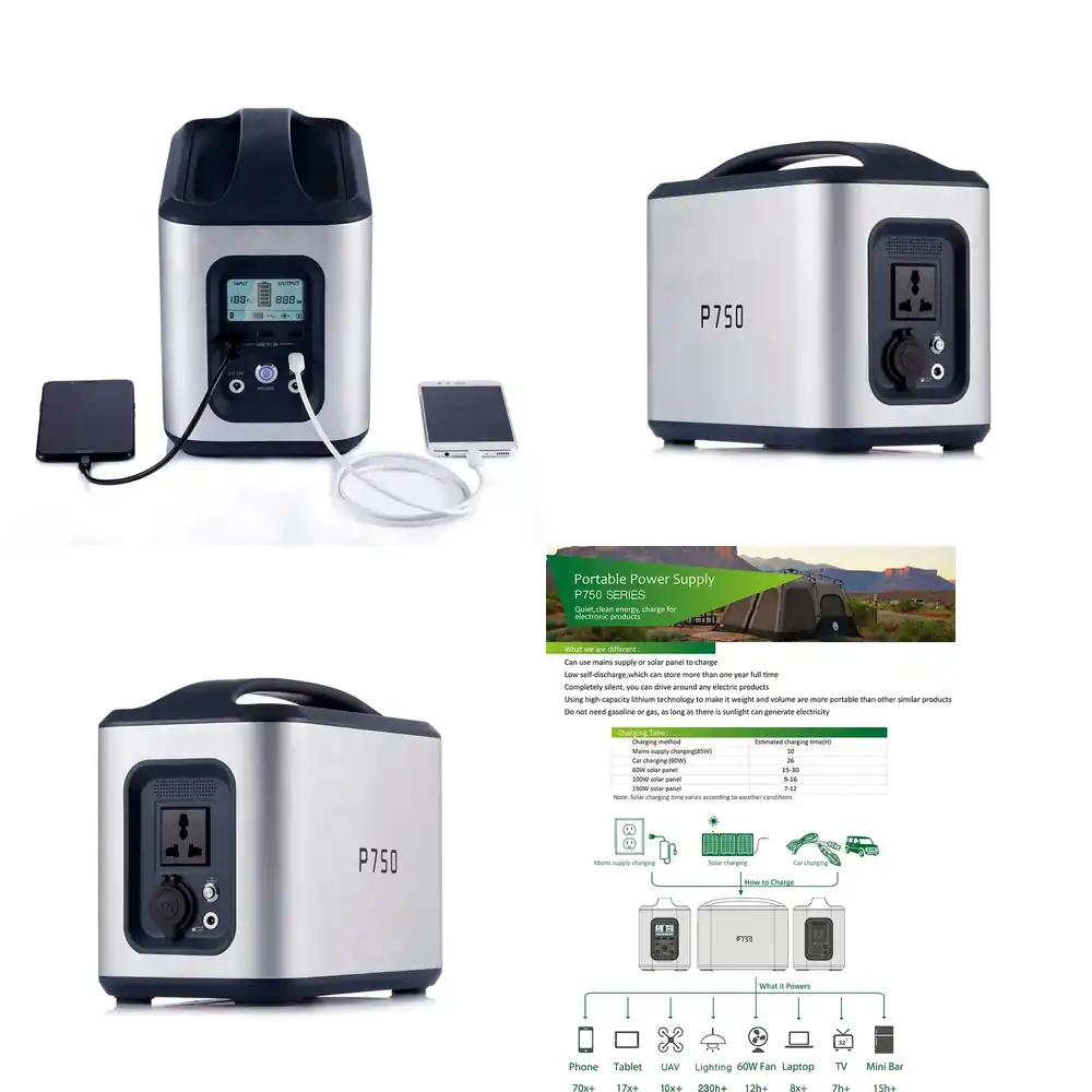 Outdoor Camping Usa - 휴대용 파워뱅크 스테이션 (AC 100W 200W