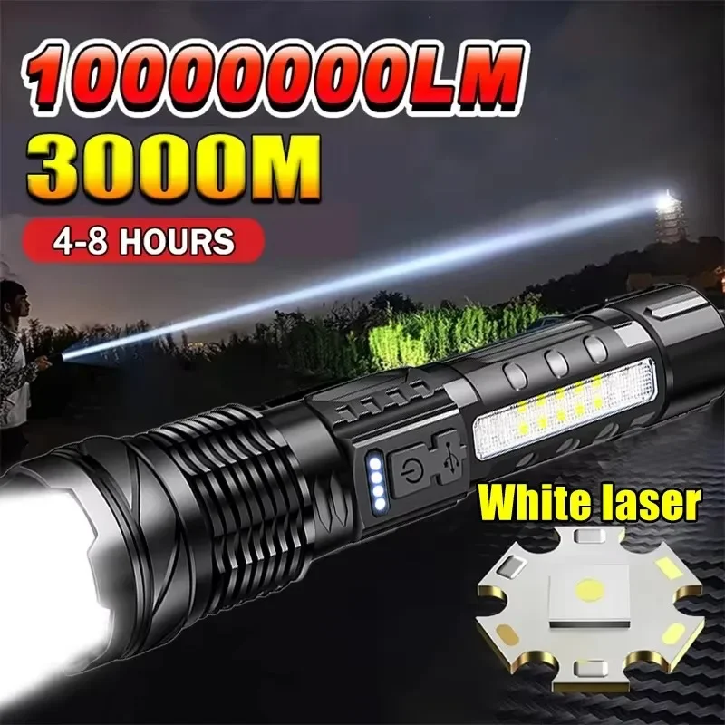 Outdoor Camping Lampe - 강력한 LED 손전등 배터리 표시등 USB