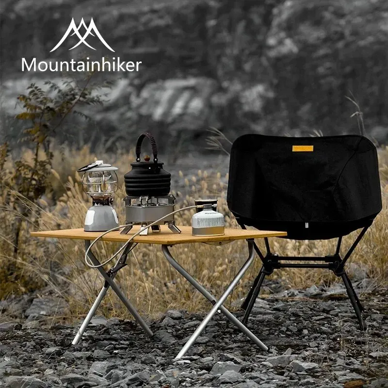 Outdoor Camping Table With Storage - MOUNTAINHIKER 2/3 대나무 접이식 테이블 야외