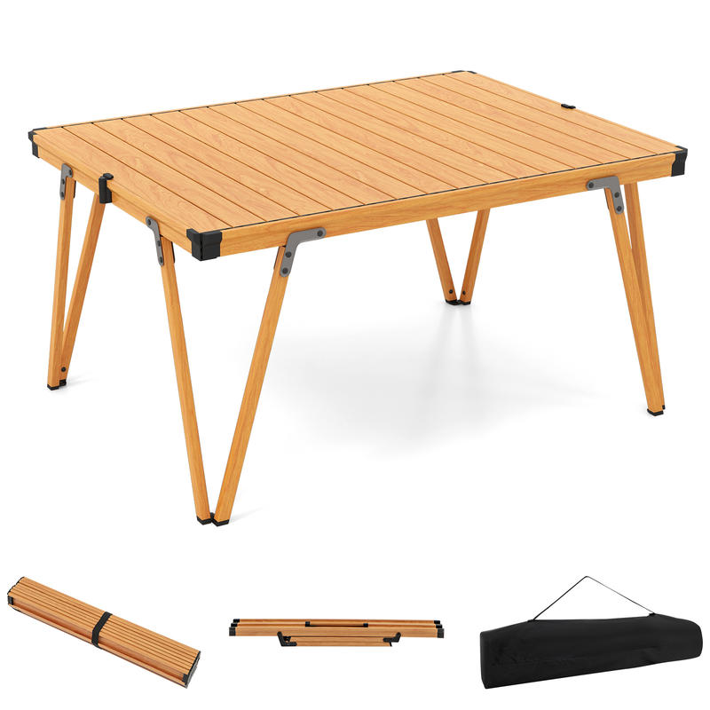 Outdoor Camping Table With Storage - 단일 접이식 피크닉 테이블 93 x