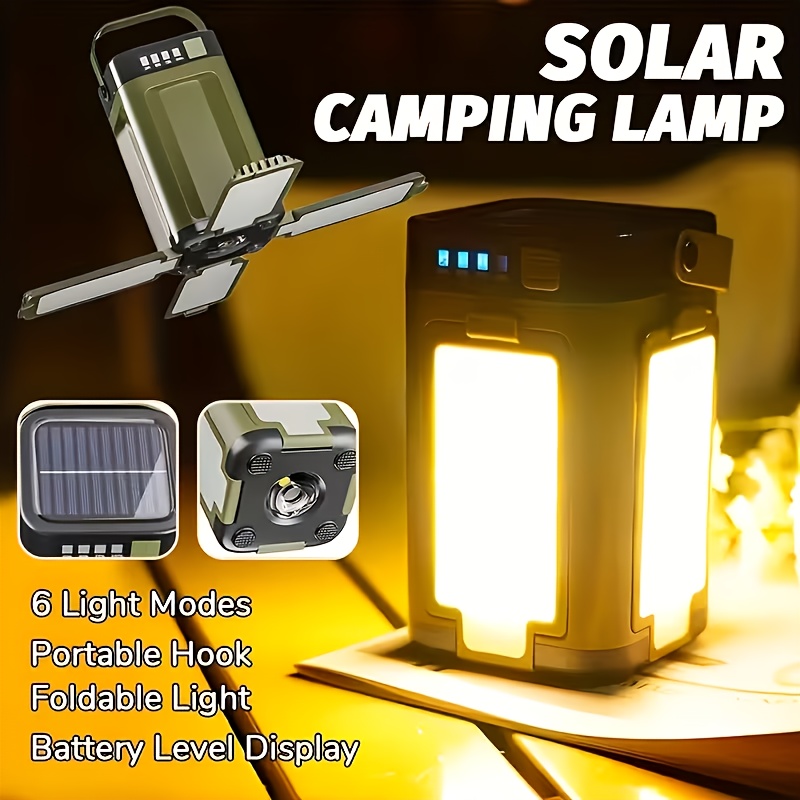 태양광 야외 휴대용 캠핑 조명, 태양열 충전 접이식 2 - Outdoor Camping Lampe 리뷰 및 가격
