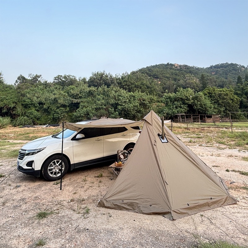 피라미드 캠핑 텐트 초경량 이중 레이어 핫 텐트 (굴뚝 - Outdoor Camping Solo 리뷰 및 가격