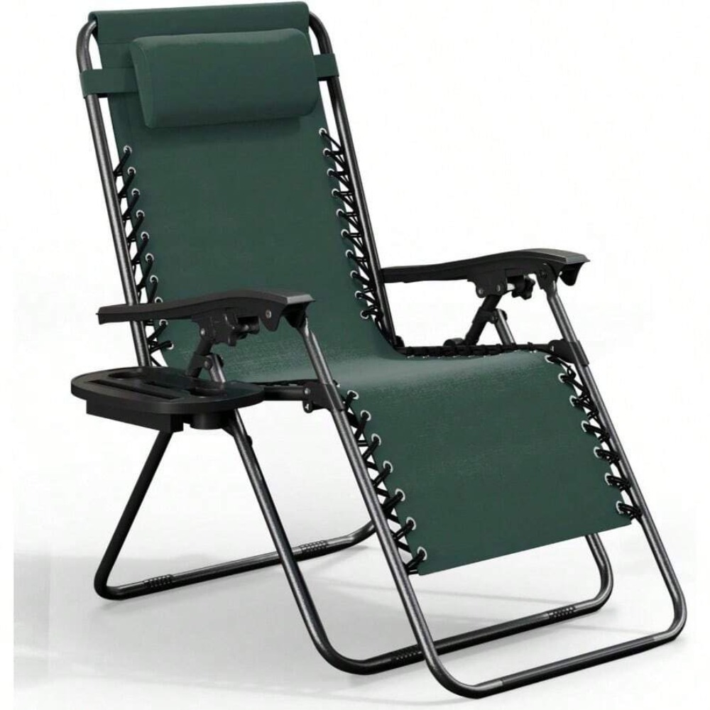 조절 가능한 접이식 야외 라운지 의자 (베개, 컵홀더, - Outdoor Camping Decke 리뷰 및 가격