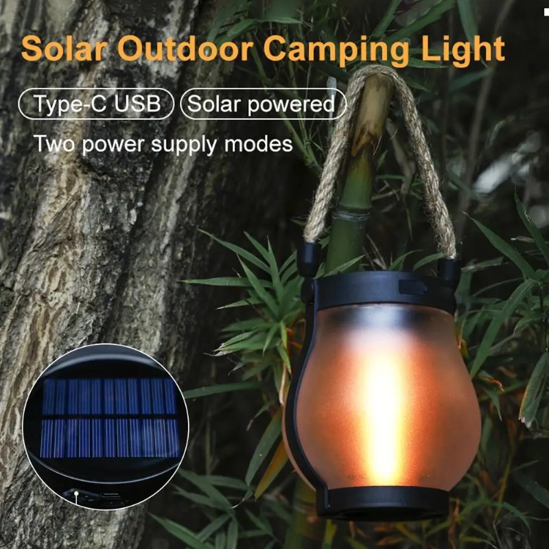 태양열 불꽃 램프 USB 충전식 캠핑 조명 걸이형 마당 - Camping Solar Lantern 리뷰 및 가격