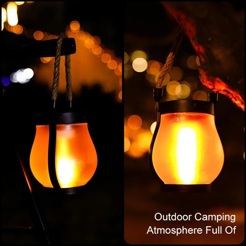 태양열 불꽃 램프 USB 충전식 캠핑 조명 걸이형 마당 - Camping Solar Lantern 리뷰 및 가격