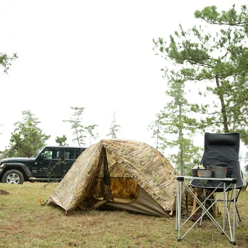 1인용 전술 텐트 - 방수 및 자외선 차단, 솔로 모험 - Outdoor Camping Solo 리뷰 및 가격