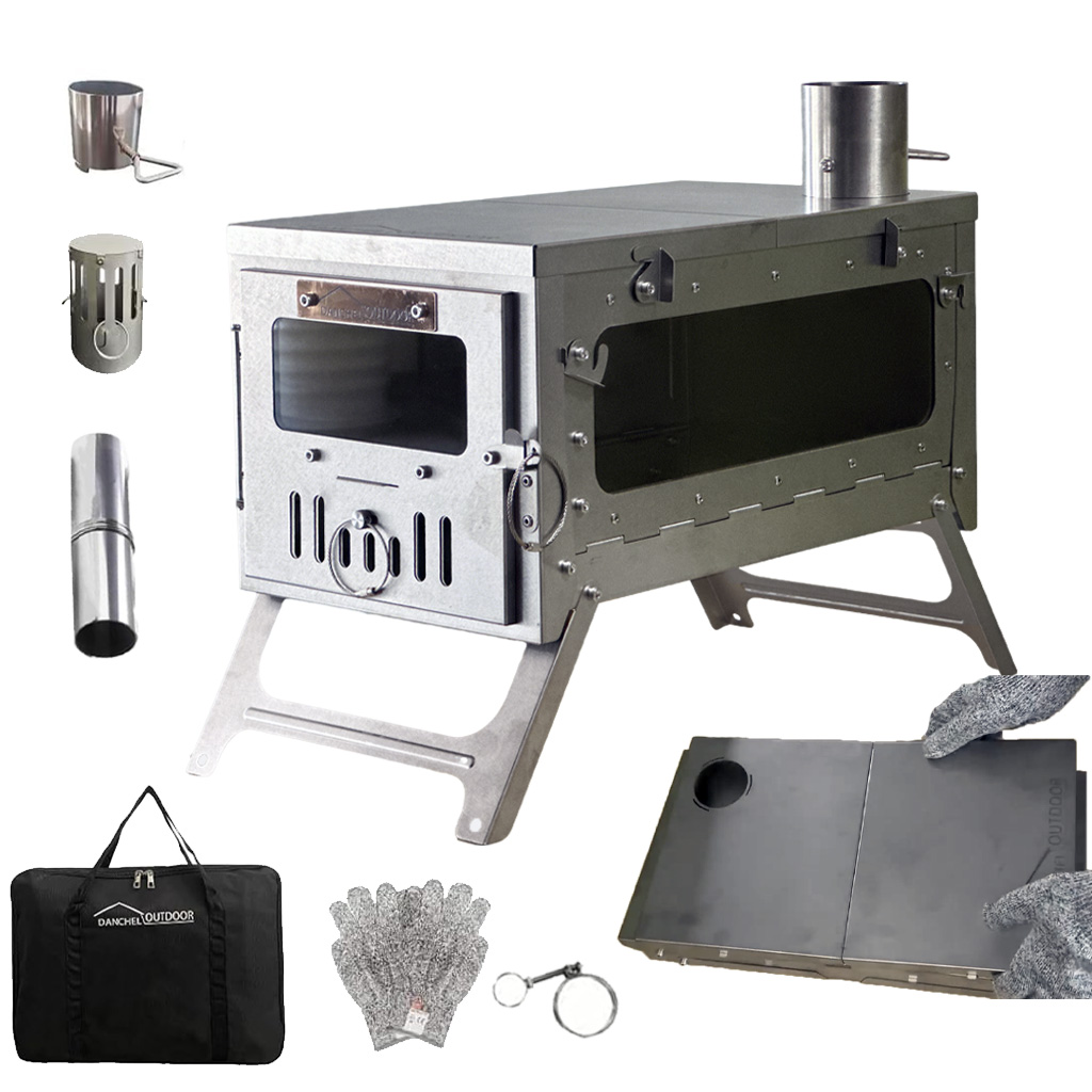 미국 창고 TSG 티타늄 텐트 스토브 접이식 장작 난로 - Outdoor Camping Usa 리뷰 및 가격