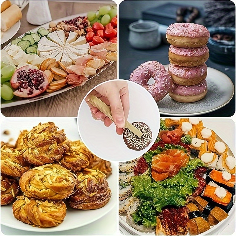일회용 목재 바베큐 집게, 미니 대나무 집게, 토스트  - Outdoor Camping Grill 리뷰 및 가격