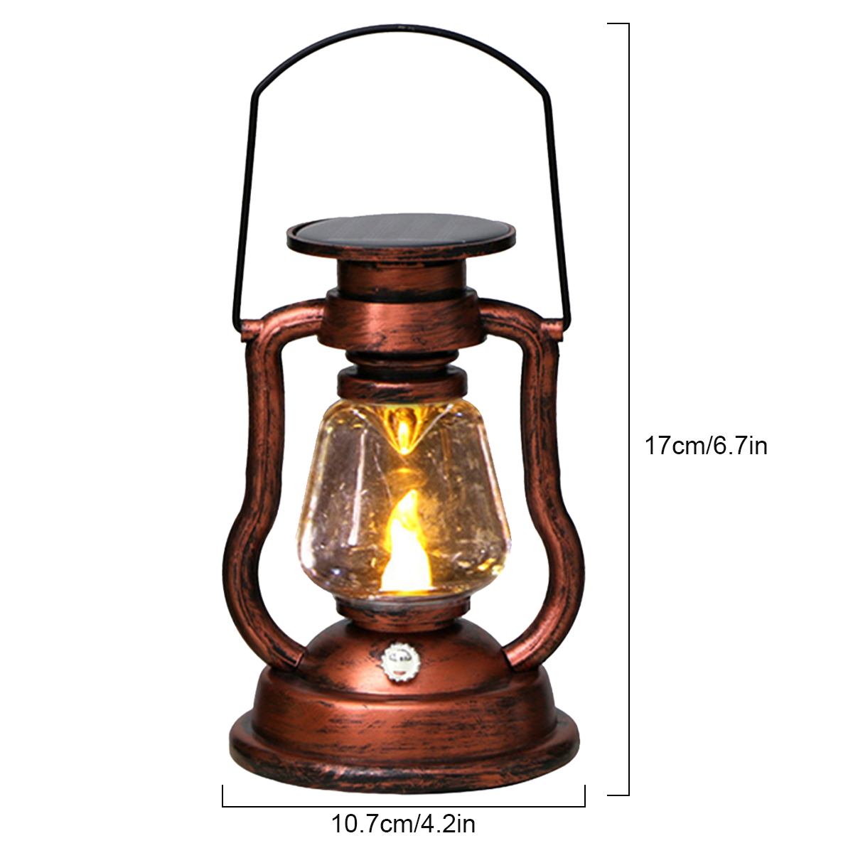 분위기 조명 레트로 LED 태양광 오일 램프 깜박이는  - Camping Solar Lantern 리뷰 및 가격