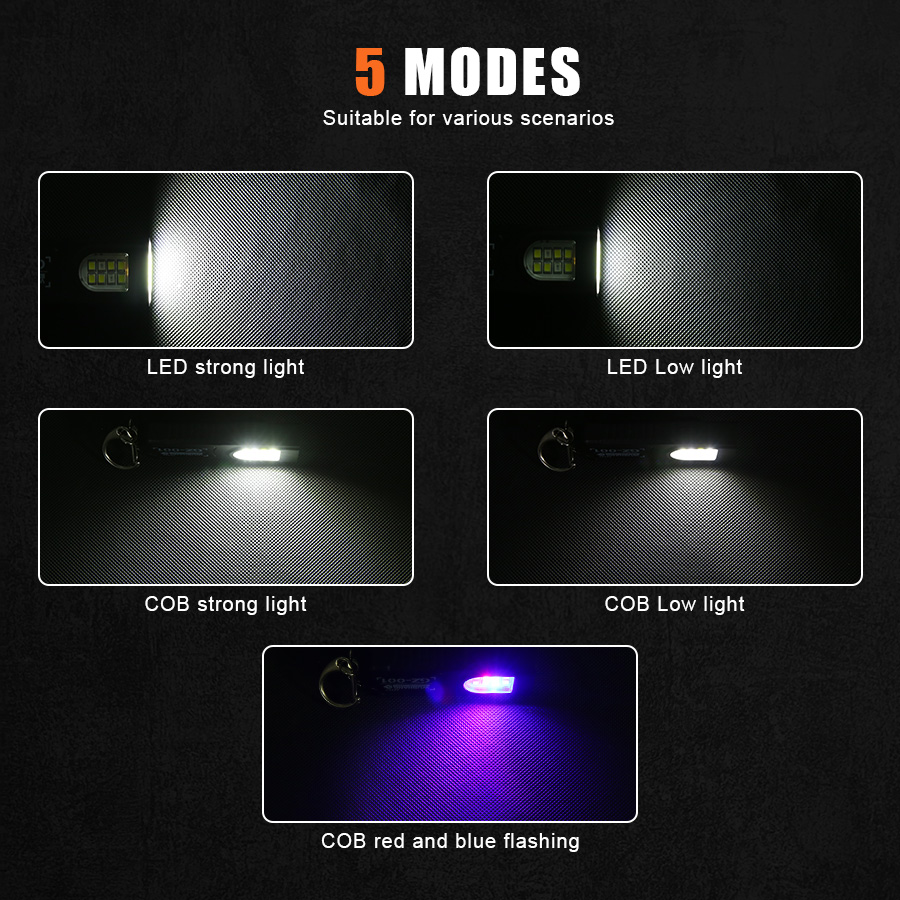 다기능 키체인 손전등 USB 충전식 미니 손전등 COB - Outdoor Camping Lampe 리뷰 및 가격