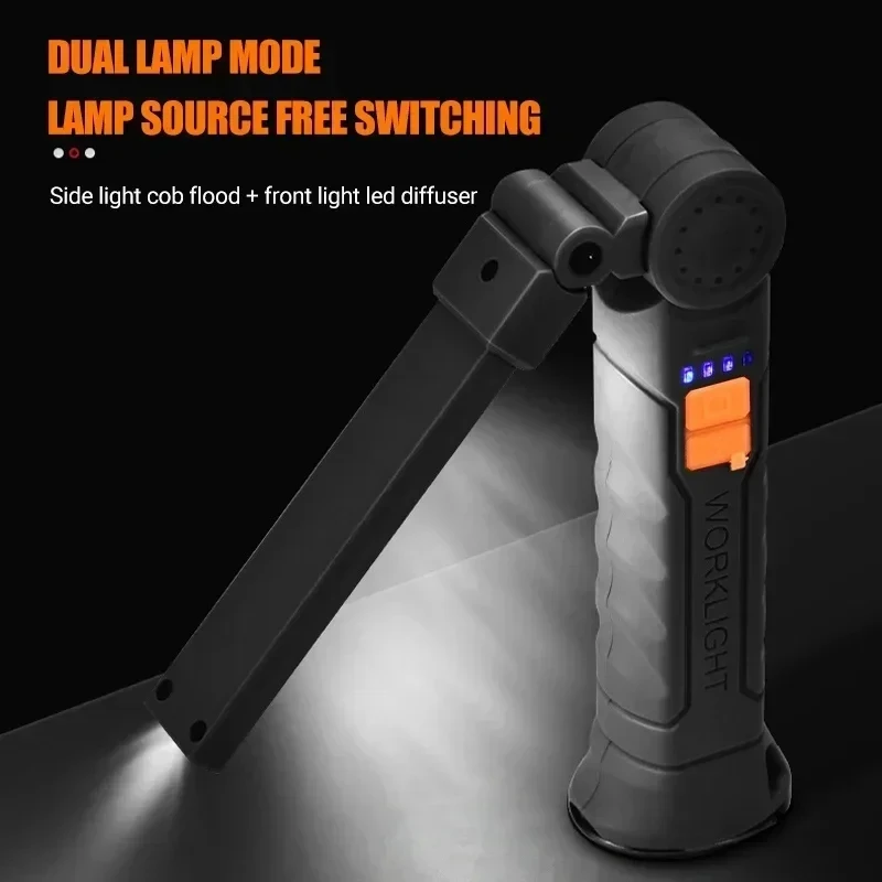 휴대용 COB LED 손전등 USB 충전식 작업등 내장 - Outdoor Camping Lampe 리뷰 및 가격