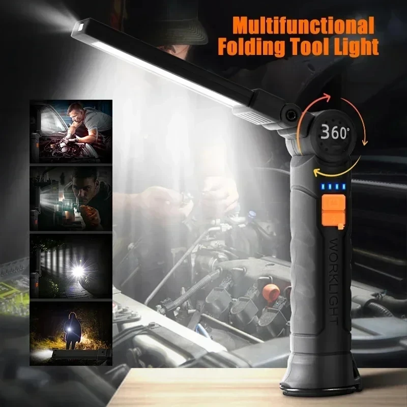 휴대용 COB LED 손전등 USB 충전식 작업등 내장 - Outdoor Camping Lampe 리뷰 및 가격