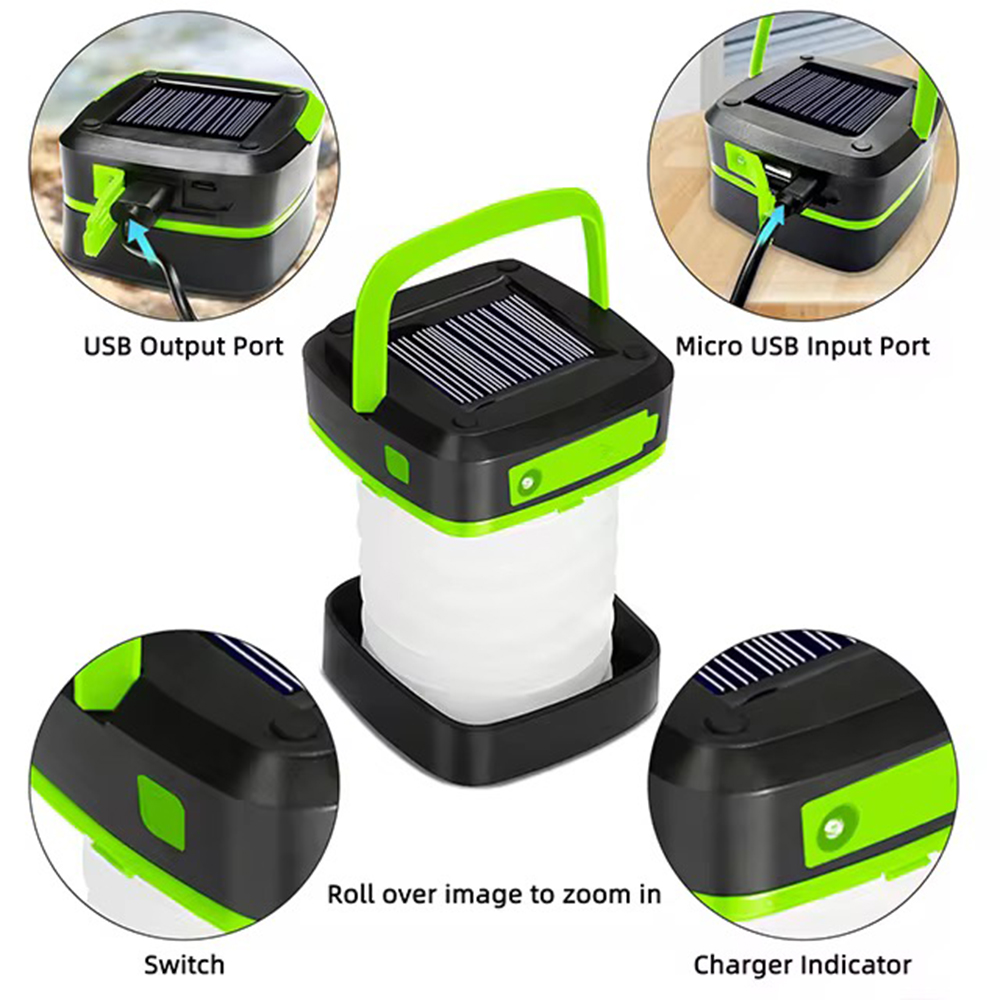 블랙 충전식 태양광 캠핑 랜턴 - 3가지 조명 모드 I - Camping Solar Lantern 리뷰 및 가격