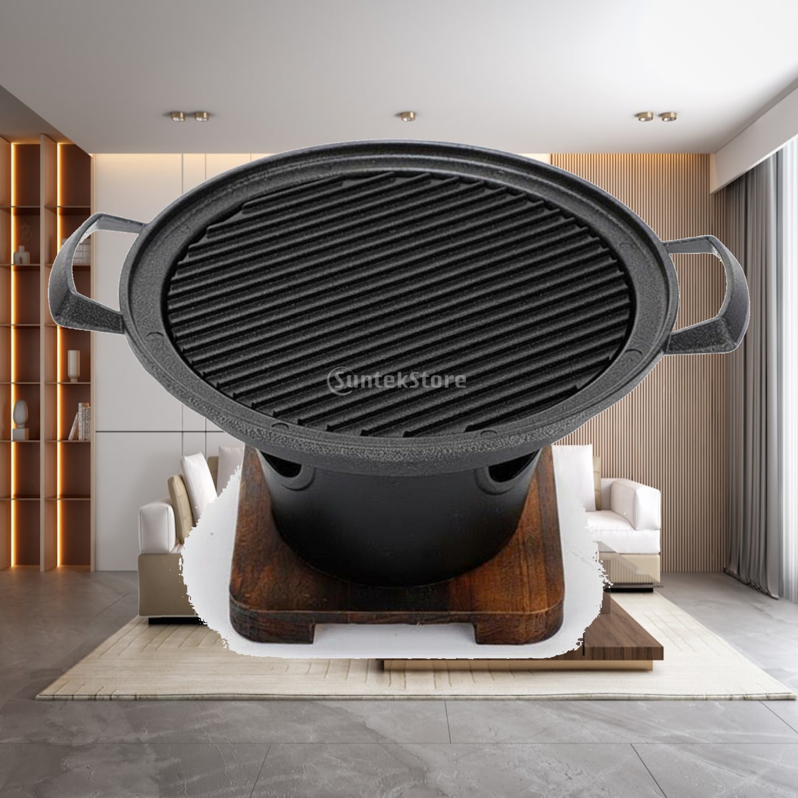 야외 그릴 미니 테이블탑 바베큐 전기 논스틱 팬 한국식 - Outdoor Camping Grill 리뷰 및 가격