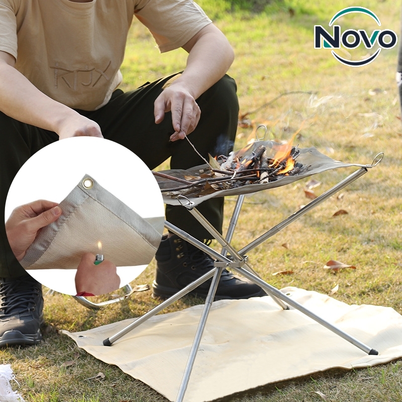 야외 캠핑 화덕 매트, 캠프파이어 바베큐 그릴 벽난로  - Outdoor Camping Grill 리뷰 및 가격