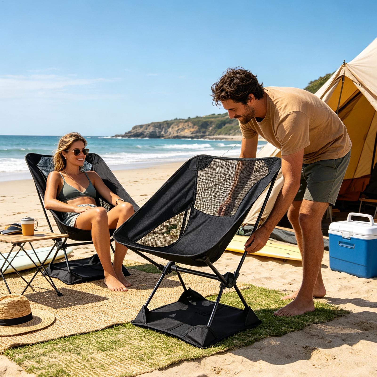 옥스포드 천 소재 안티싱크 캠핑 의자 매트, 가볍고 붕 - Outdoor Camping Table And Chairs 리뷰 및 가격