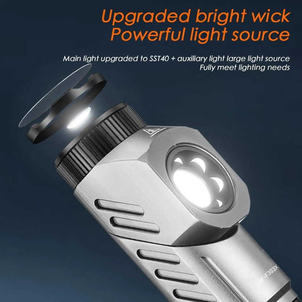 강력한 미니 LED 손전등 90 ° 회전식 USB 충전 - Outdoor Camping Lampe 리뷰 및 가격
