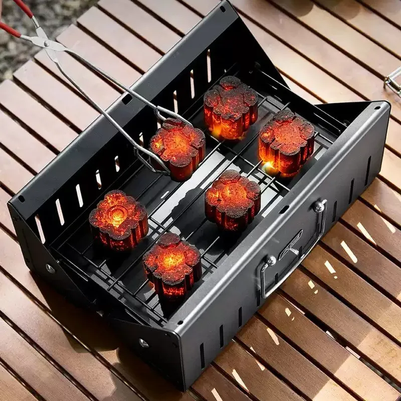휴대용 접이식 나무 숯불 바비큐 그릴, 연기가 나지 않 - Outdoor Camping Grill 리뷰 및 가격