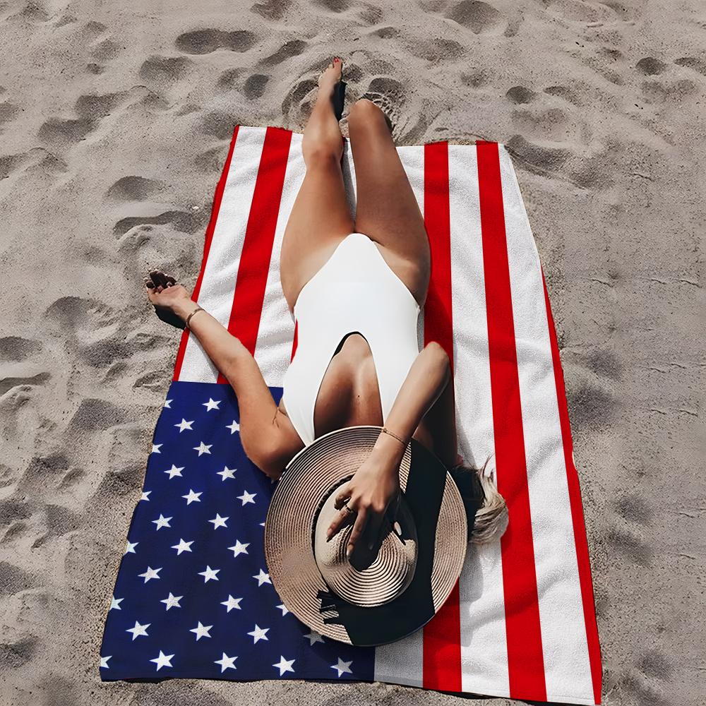 플래그 A-아메리카 U-USA F-플래그 타월 타월 비 - Outdoor Camping Usa 리뷰 및 가격