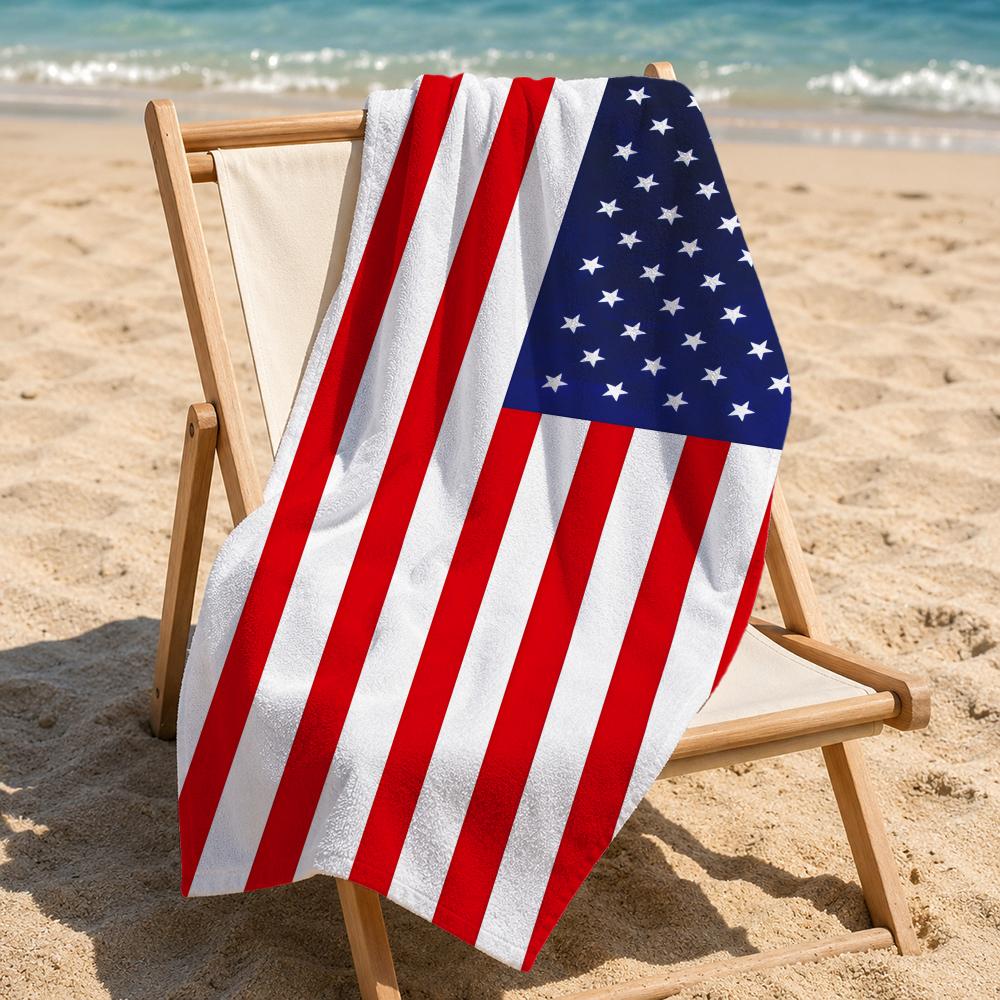 플래그 A-아메리카 U-USA F-플래그 타월 타월 비 - Outdoor Camping Usa 리뷰 및 가격