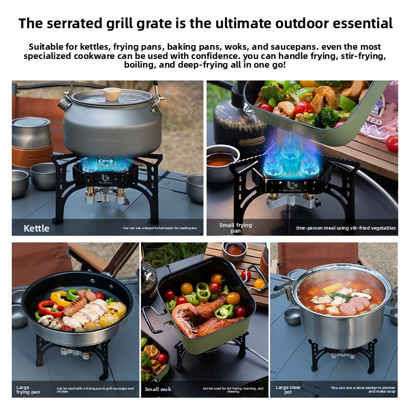 휴대용 접이식 캠핑 가스 스토브 6500W 3구 부탄  - Outdoor Camping Solo 리뷰 및 가격