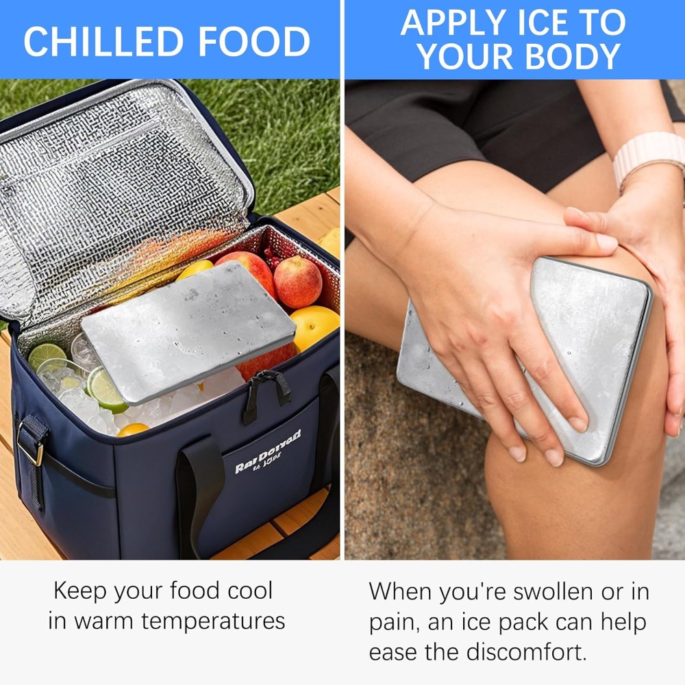캠핑, 피크닉 바구니용 스테인리스 스틸 아이스팩, 야외 - Outdoor Camping Fridge 리뷰 및 가격