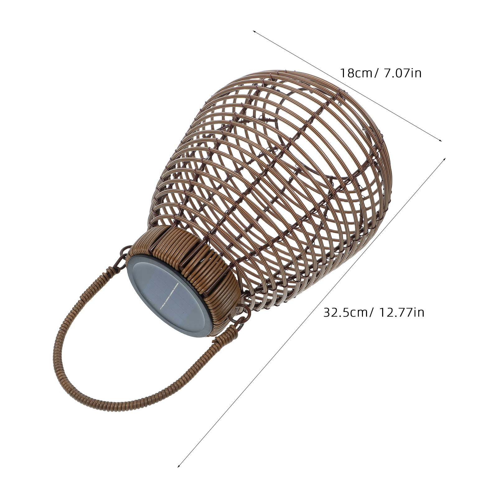 랜턴 타입의 태양광 라탄 램프, 야외 정원용 플로어 램 - Camping Solar Lantern 리뷰 및 가격