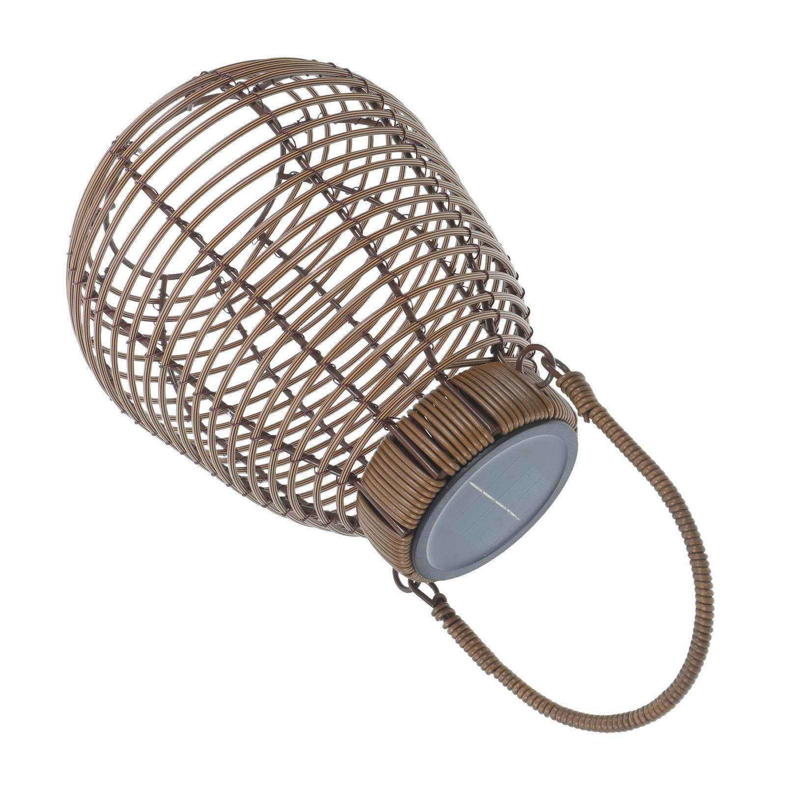 랜턴 타입의 태양광 라탄 램프, 야외 정원용 플로어 램 - Camping Solar Lantern 리뷰 및 가격