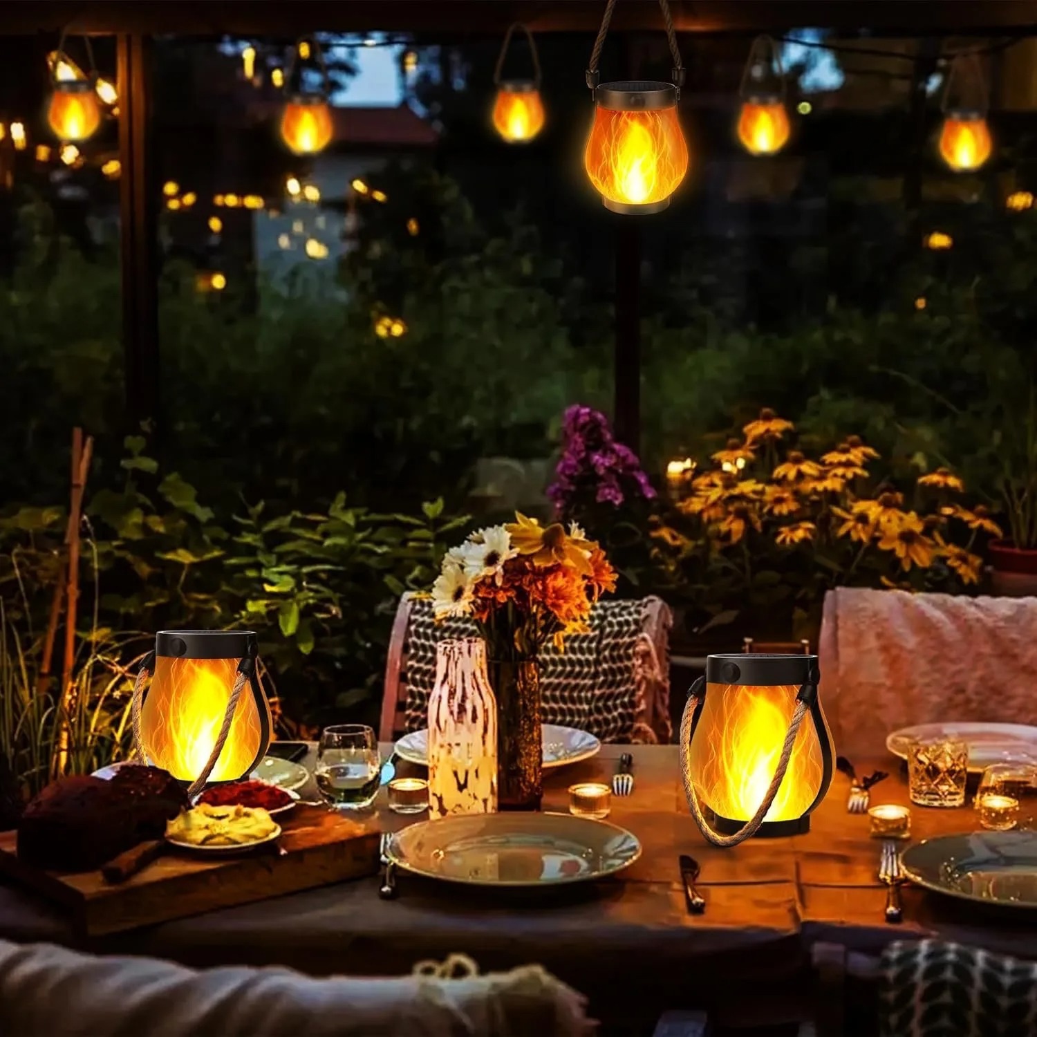 USB 충전식 캠핑 라이트 태양광 불꽃 조명 IPX4  - Camping Solar Lantern 리뷰 및 가격