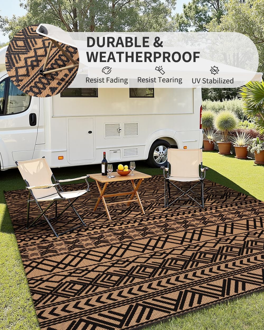 야외용 러그 8x10 방수 야외 파티오 러그 매트 양면 - Outdoor Camping Rugs 8X10 리뷰 및 가격