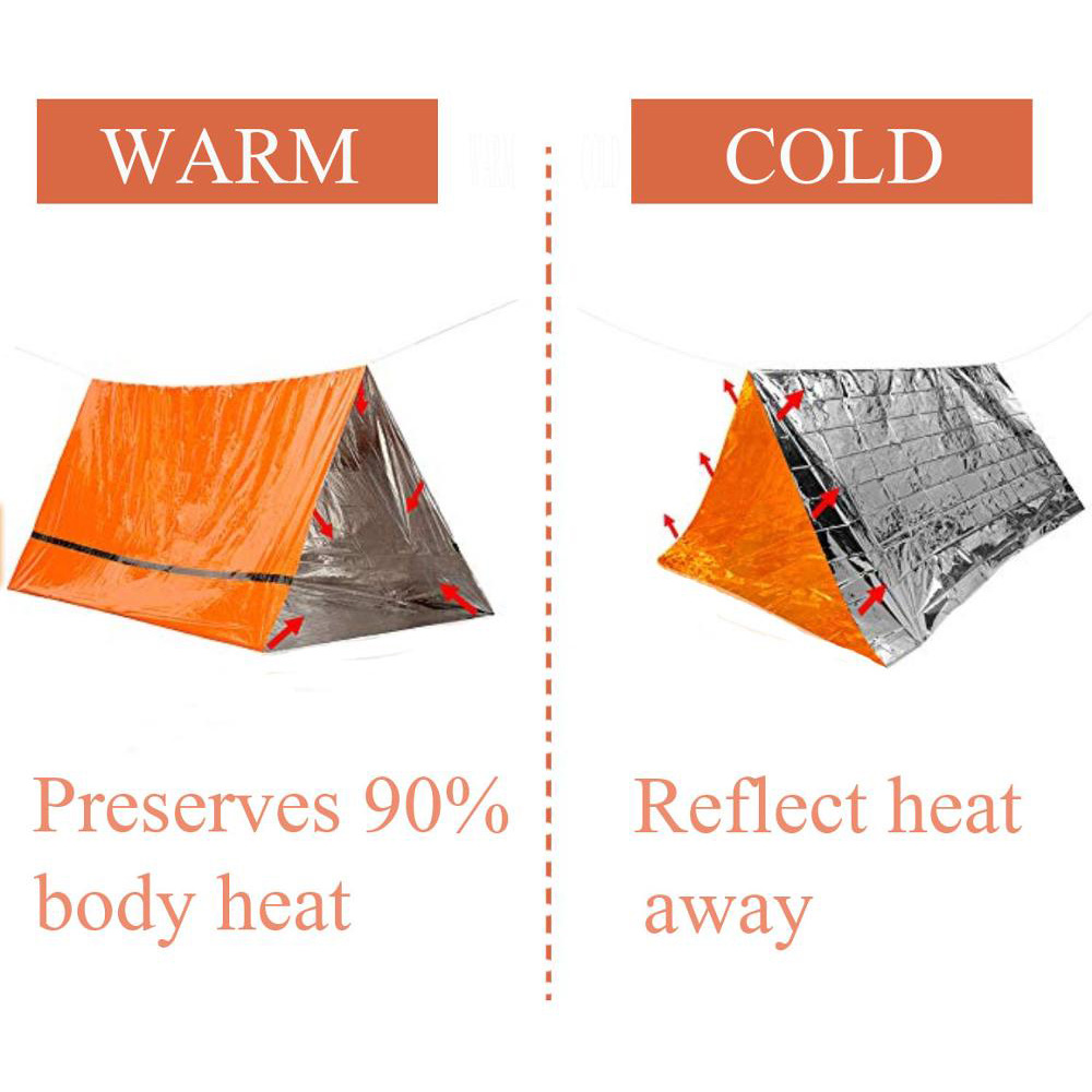 2 사람 비상 대피소 Bivy 생존 텐트 키트 Myla - Emergency Mylar Blanket 리뷰 및 가격