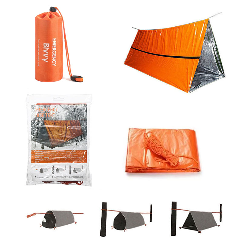2 사람 비상 대피소 Bivy 생존 텐트 키트 Myla - Emergency Mylar Blanket 리뷰 및 가격