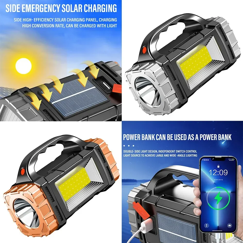 새로운 업그레이드 충전식 고출력 태양광 LED 손전등, - Camping Solar Lantern 리뷰 및 가격