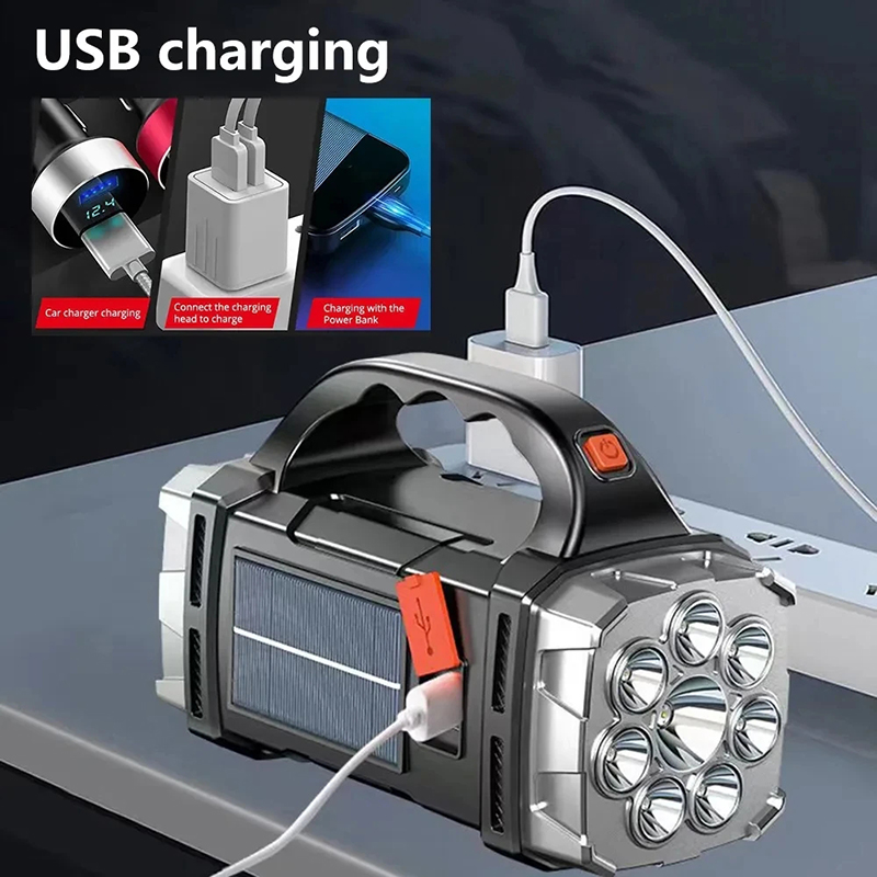 휴대용 강력한 USB 충전식 손전등 태양광 LED 라이 - Outdoor Camping Lampe 리뷰 및 가격