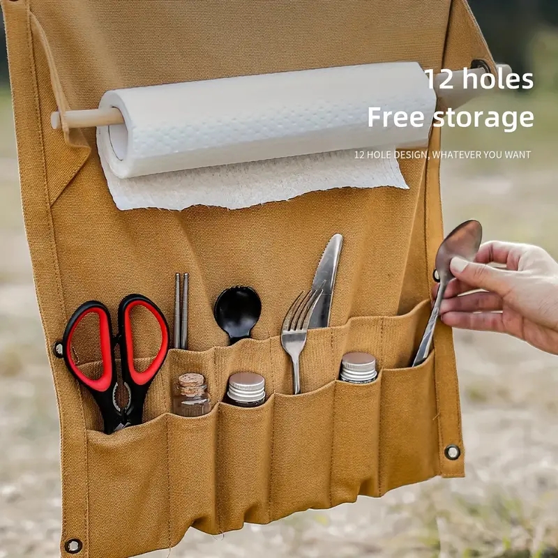 야외 캔버스기구 주최자 벽걸이 형 종이 타월 주최자 피 - Outdoor Camping Wallpaper 리뷰 및 가격