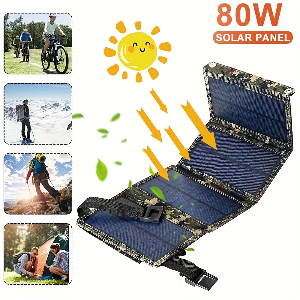 [태양광 패널] 80W 휴대용 접이식 태양광 패널 |  - Outdoor Camp 리뷰 및 가격