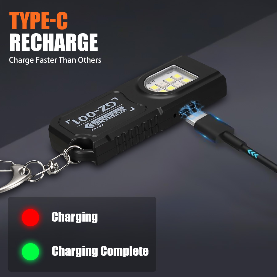 다기능 키체인 손전등 USB 충전식 미니 손전등 COB - Outdoor Camping Lampe 리뷰 및 가격