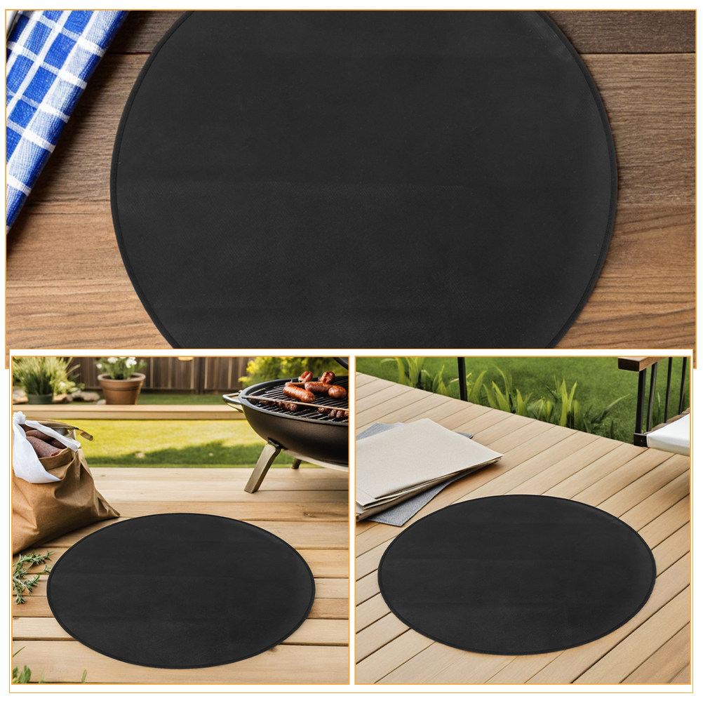 둥근 내화성 바베큐 매트 내열성 화덕 매트 야외 그릴  - Outdoor Camping Grill 리뷰 및 가격
