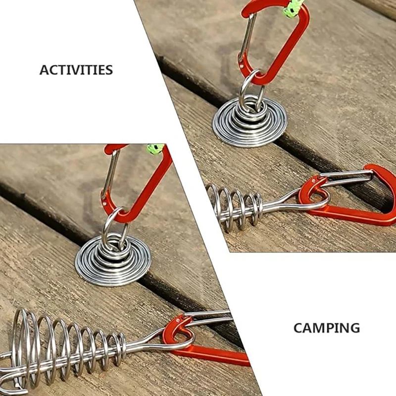 야외 캠핑용 문어줄 고정 버클 캠핑 데크 네일 스테인리 - Outdoor Camping Decke 리뷰 및 가격
