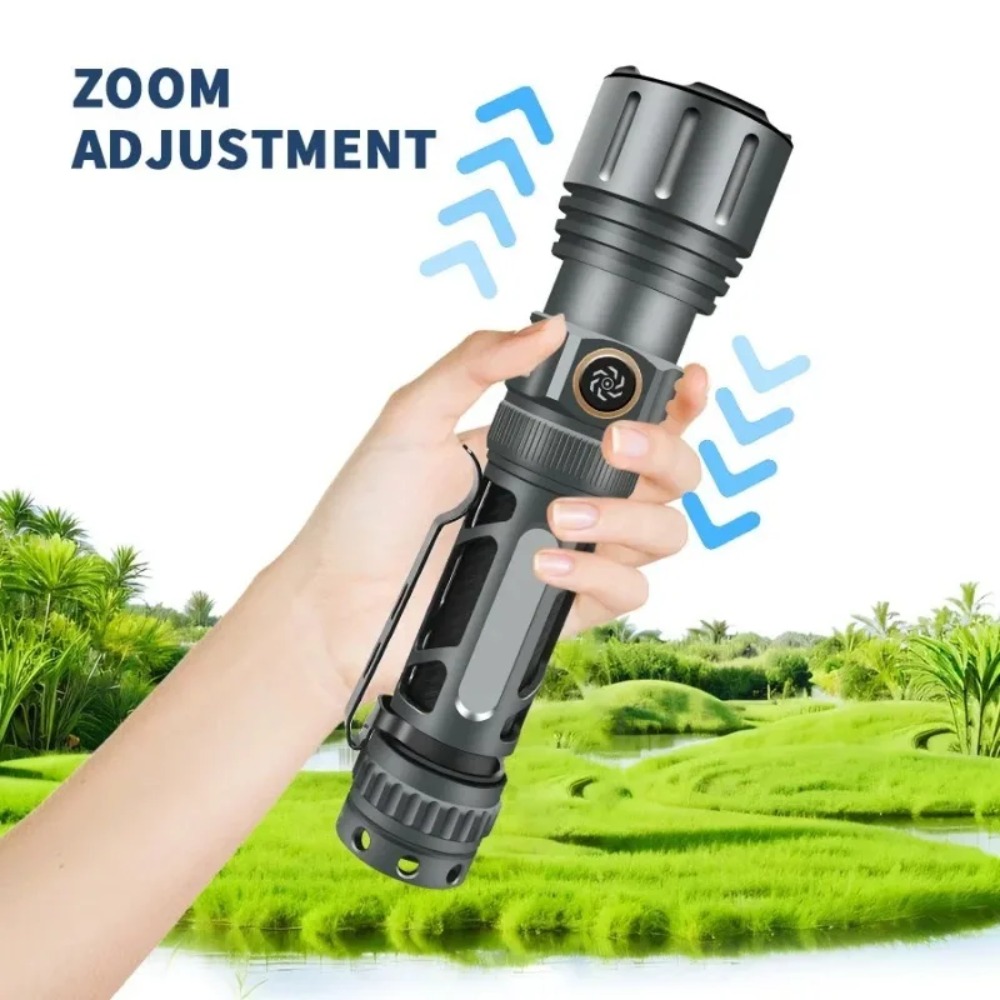 슈퍼 밝은 손전등 휴대용 충전식 LED 램프 전술 캠핑 - Outdoor Camping Lampe 리뷰 및 가격