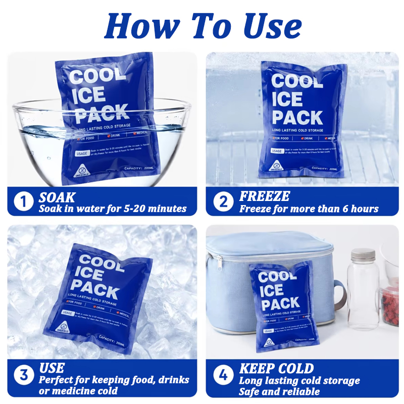 10개 재사용 가능 아이스팩, 도시락 가방용, 24시간 - Outdoor Camping Fridge 리뷰 및 가격