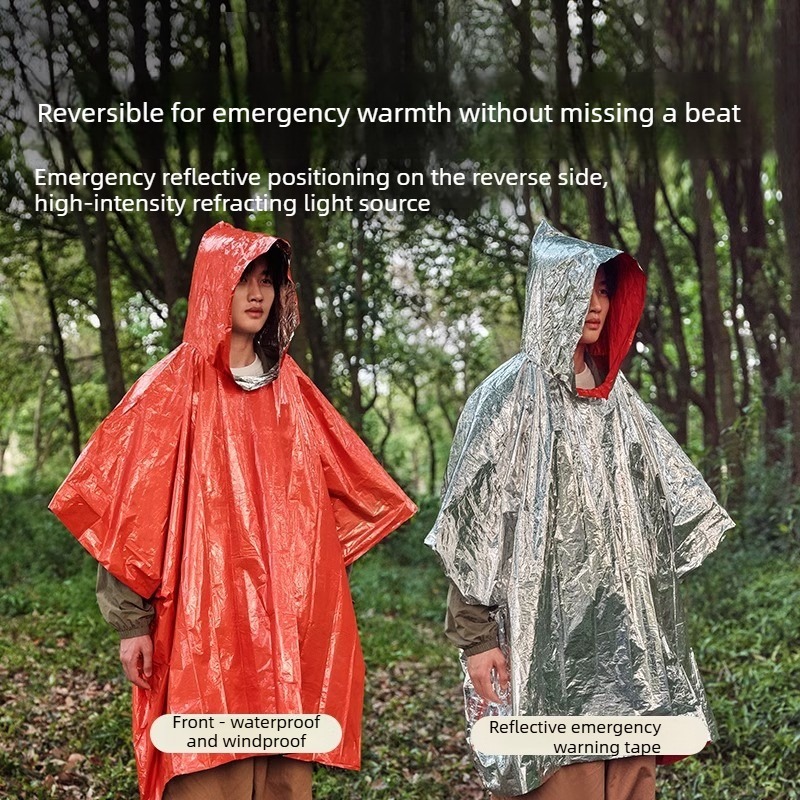 1-10PCS 야외 생존을 위한 비상용 비옷 열 호일  - Emergency Mylar Blanket 리뷰 및 가격