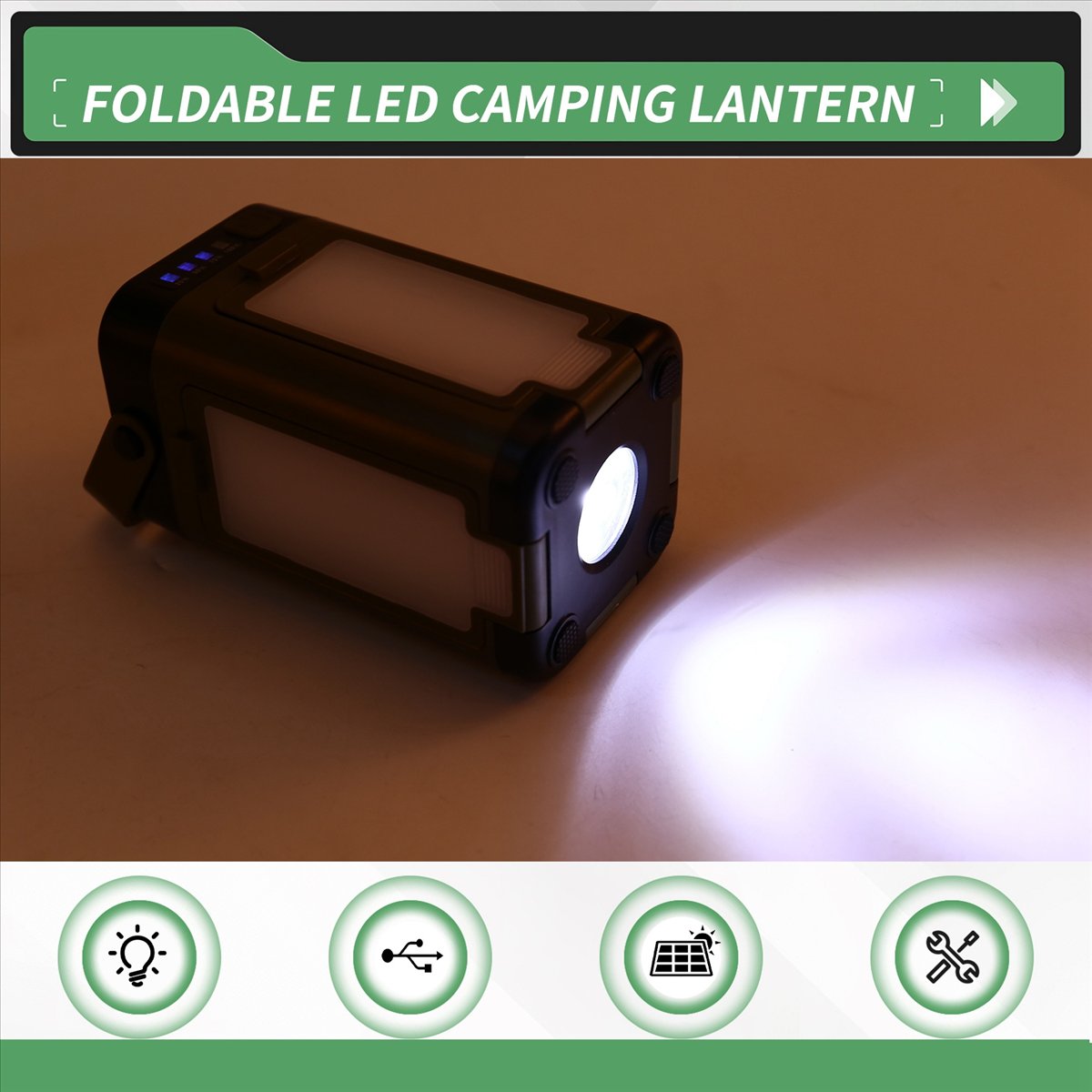 X08A 접이식 LED 캠핑 랜턴 태양열 충전 다기능  - Camping Solar Lantern 리뷰 및 가격