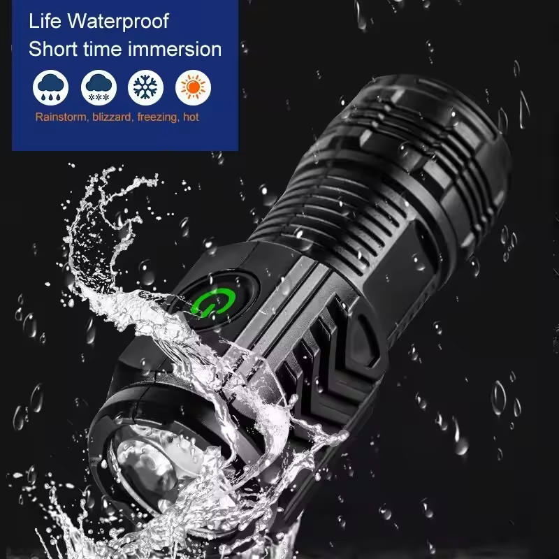 슈퍼 밝은 미니 LED 손전등 토치 충전식 낚시 조명  - Outdoor Camping Lampe 리뷰 및 가격