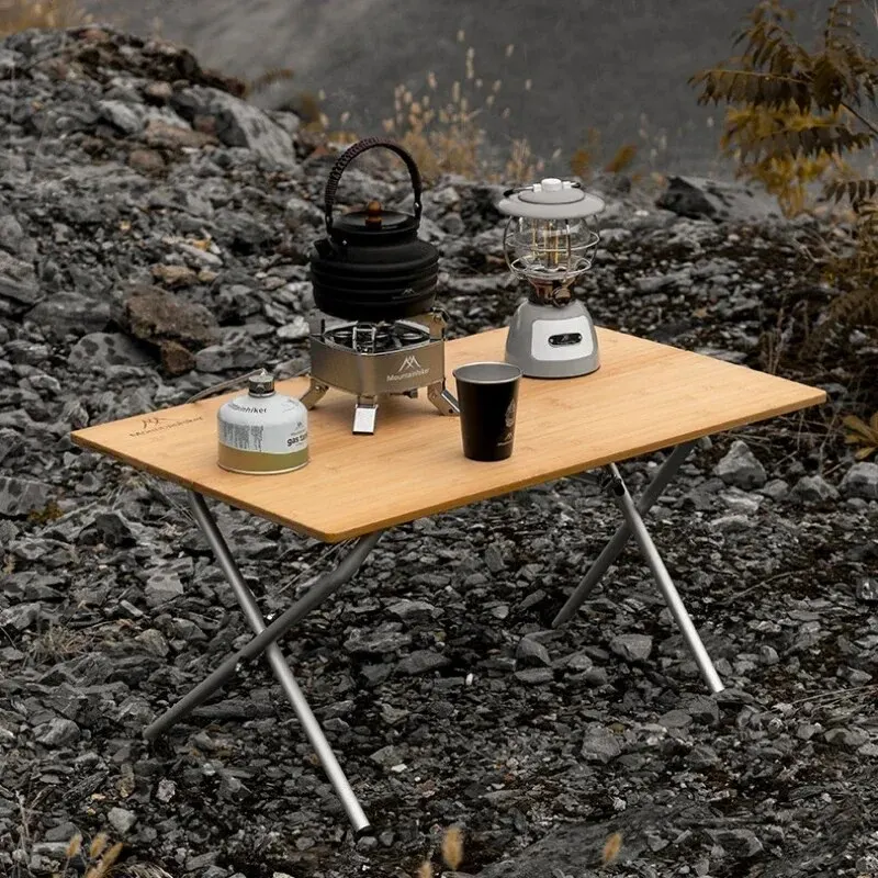 MOUNTAINHIKER 2/3 대나무 접이식 테이블  - Outdoor Camping Table With Storage 리뷰 및 가격